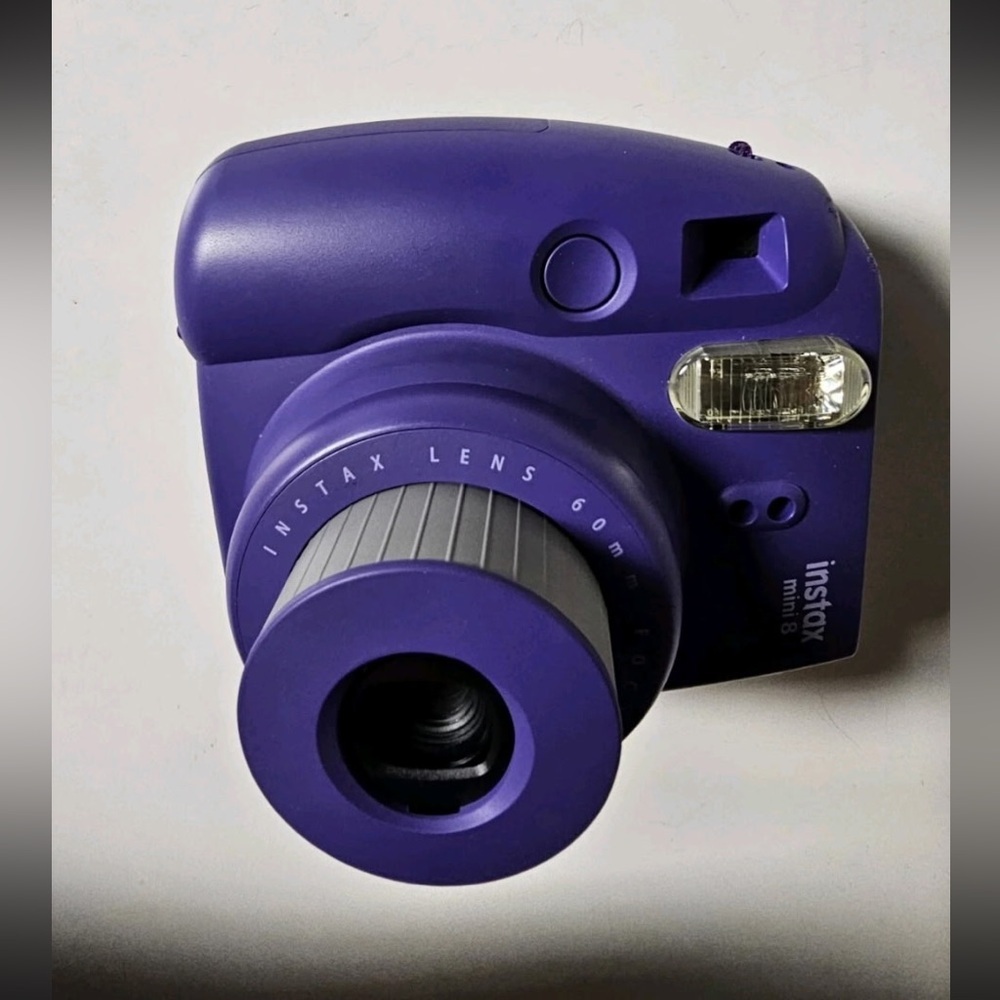 Instax Mini 8 Violet Camera with Owl Design Case - Picture 7 of 12